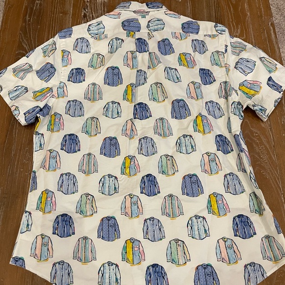 Polo Ralph Lauren Shirt All Over print Cotton Oxford Button-up NWT - Picture 3 of 4